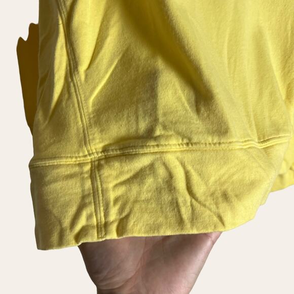 Lou & Grey Yellow Crewneck Long Sleeve High-Low Pullover Sweatshirt Size M - Picture 4 of 7